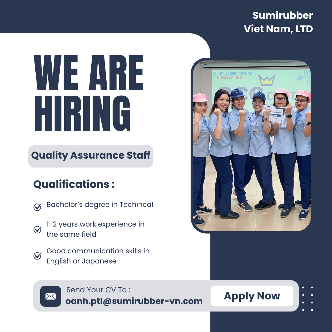 Nhân viên phòng chất lượng (tiếng Nhật N2 trở lên)